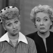 While it may be far beyond the realm of possibility, there's no doubt that a Lucy and Ethel late night talk show would be screamingly funny. They could rehash their latest adventures, goggle at celebrities, and most importantly, gossip. Photo via Blogspot